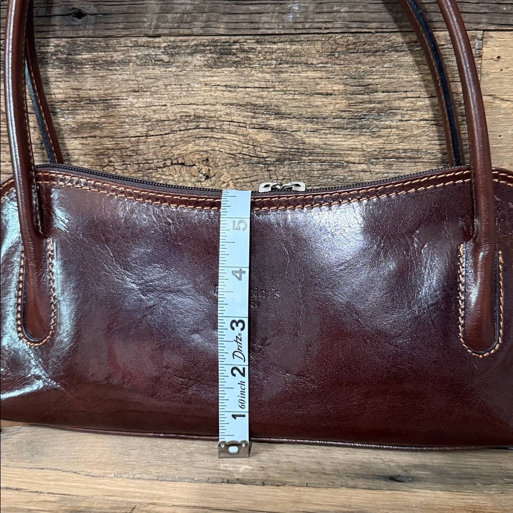 Dark Brown Leather Shoulder Bag - Picture 12 of 12